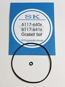 NEW GASKET SET FOR SEIKO 6117-6400 6117-6410 6119-6053 6119-6023 6106-7107 ETC - Picture 1 of 1