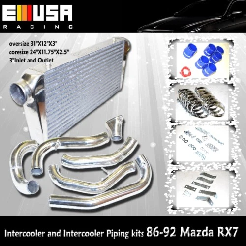 Kits de tuberías intercooler e intercooler Mazda RX7 y RX-7 86-92 turbo cupé 2D Foto 1 de 4