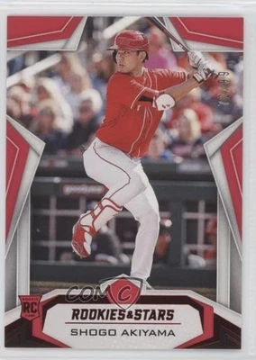 2020 Panini Chronicles Rookies and Stars Red /99 Shogo Akiyama #1 RC - Image 1 of 2