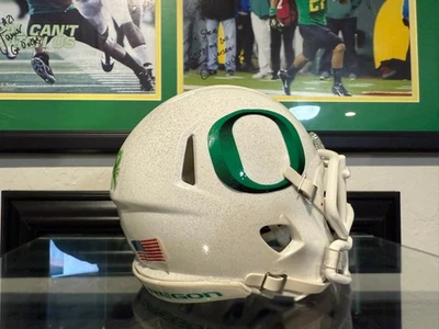 鸭子定制迷你足球头盔 vs TCU 2016 Galaxy 俄勒冈州阿拉莫碗 — 第 1/4 张图片