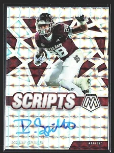 2022 Mosaic Draft Picks Scripts Auto #SM-ISP Isaiah Spiller Texas A&M - Picture 1 of 2