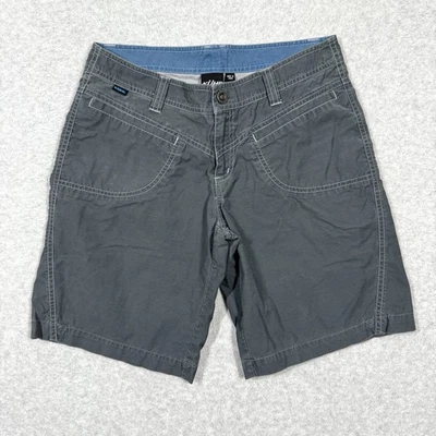 Shorts Kuhl Feminino 6 Kuhldry Elástico Caminhada Desempenho ao Ar Livre Gorpcore Cinza - Imagem 1 de 4