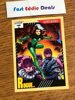 IMPEL MARKETING 1991 MARVEL COMICS SUPERHEROES ROGUE CARD # 42 X-MEN NEAR MINT - Image 1 of 2