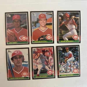 1985 Donruss Baseball Card Lot Cincinnati Reds Tom Browning 634 Rookie + More - Picture 1 of 2