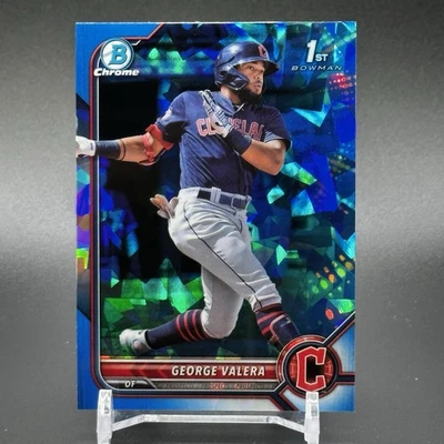 2022 Bowman Chrome Sapphire George Valera #BCP-22 - 1st Guardians Rookie RC - Image 1 of 2
