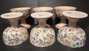 Moriyama Mori-Machi Chintz Muster handbemalt Sherbert Schalen - 6er Set - Bild 1 von 9