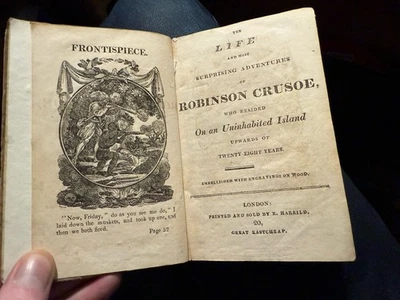 1820 Life & Surprising Adventures of Robinson Crusoe : Daniel Defoe : Illus - Image 1 of 4