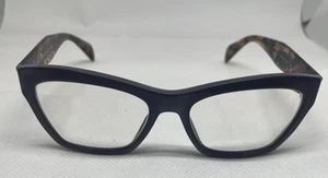 Prada Eyeglasses VPR 14Q ROM-1O1 Brown Tortoise Cat Eye 53/17/140 101 - Picture 1 of 9