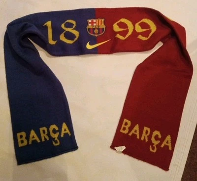 FC BARCELONA BARÇA NIKE COLORBLOCK FÚTBOL INVIERNO TEJIDO BUFANDA BANNER Foto 1 de 4