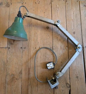 VINTAGE INVISIFLEX ENGINEERS LAMP - Machinist Light Metal Enamel Industrial Cool - Picture 1 of 24