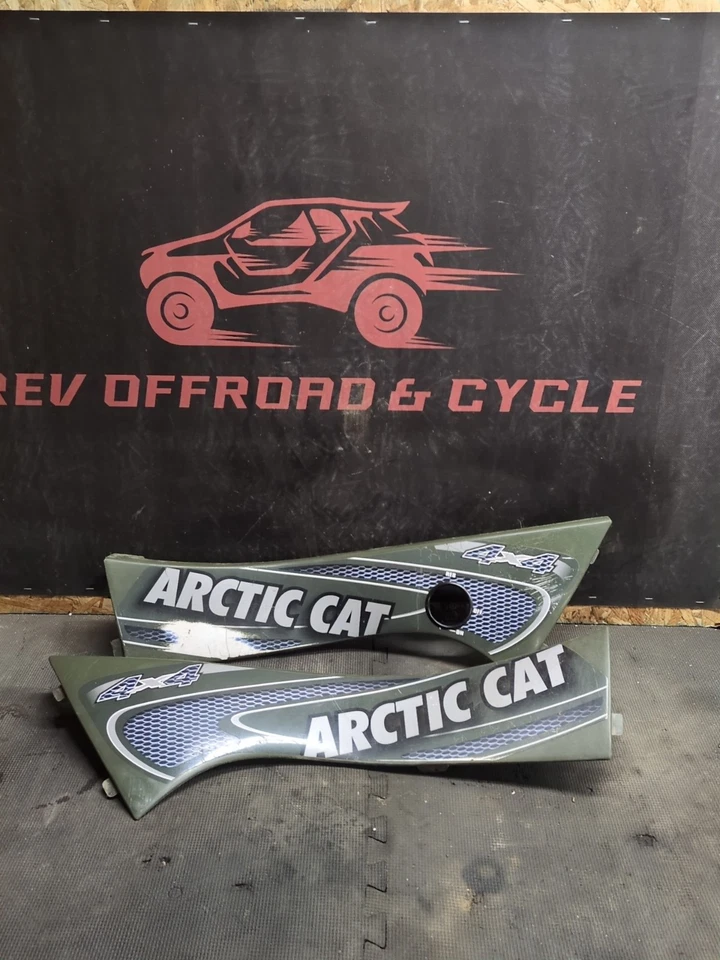 02-2005 Arctic Cat 250 300 400 500 automático verde panel de cubierta lateral derecho e izquierdo Foto 1 de 4