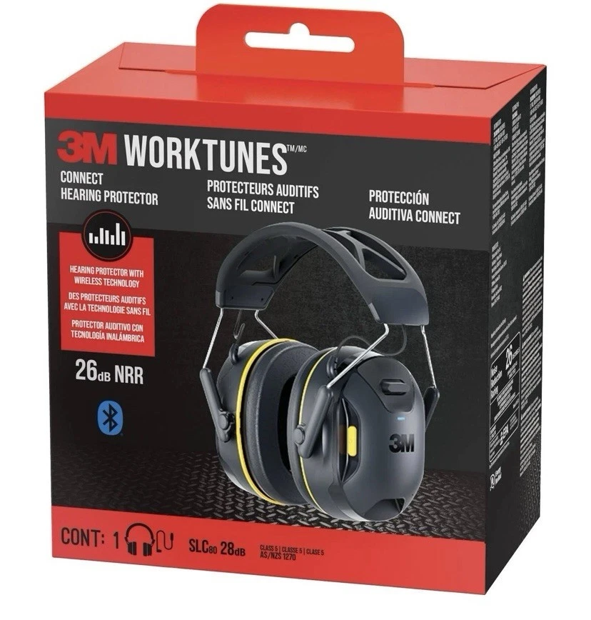 3M Worktunes Call Connect Wireless Hearing Protector Earmuff With Bluetooth - image 1 of 4