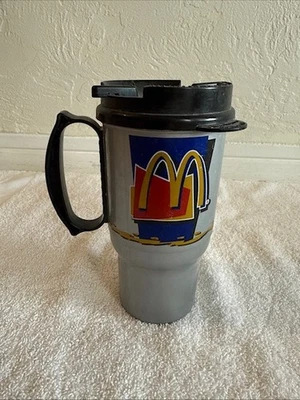 1998 McDonald's - 2 Insulated Coffee Mug/Tumblers w/ Lids - Image 1 of 4