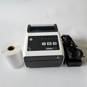 Zebra ZD421 Direct or Thermal Transfer USB LAN WIFI Wireless Label Printer 78 - Afbeelding 1 van 33
