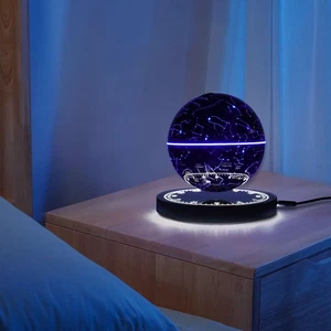 Levitación Magnética Flotante Globo Luz LED Mapa del Mundo Giratorio Lámpara de Noche NUEVO - Imagen 1 de 24