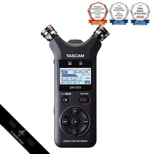 TASCAM DR-07X USB Audio Interface Stereo Linear PCM Recorder Handy Recorder USB - Image 1 of 4