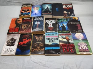Lot #3 Vintage Rare/Scarce Horror-Thriller PB Book Lot of 17 Mixed Titles/Author - Picture 1 of 13