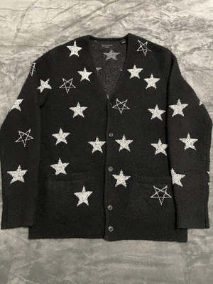 Cárdigan AllSaints Odyssey Star estampado jacquard calce relajado para hombre talla XS Foto 1 de 4