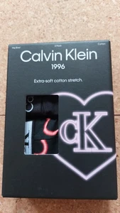 Calvin Klein Mens 1996 Cotton Stretch Hip Briefs Pack of 2 Size S (28-30) New - Picture 1 of 6