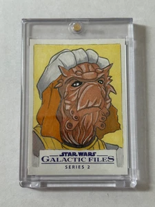 2013 Topps Star Wars Galactic Files Serie 2 Sketchkarte (1/1) von Chris West - Bild 1 von 2
