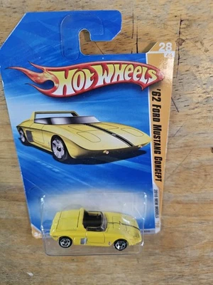 Hot Wheels '62 Ford Mustang Concept, Yellow; 2010 New Models Series 28/44 - Image 1 of 4