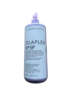 OLAPLEX NO. 5P Blonde ENHANCER TONING Conditioner 33.81 OZ 1000 ML NEW w/ PUMP - Picture 1 of 2