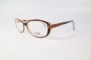 Authentische Safilo Elasta Brille E5806 SW8 braunes Gestell 52 mm Rx-ABLE ST* - Bild 1 von 2