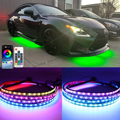 Kit de luces LED inferiores RGB para automóvil de 6 piezas tiras de acento de neón para Lexus Foto 1 de 4