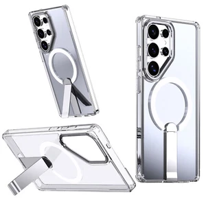 Fr Samsung Galaxy S25 Ultra S24 FE S23 S22 Magnetic Translucent Stand Case Cover - Picture 1 of 48