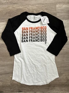 New San Francisco Giants Women’s Baseball T-shirt 3/4 Sleeve Size Small NWT - Picture 1 of 4