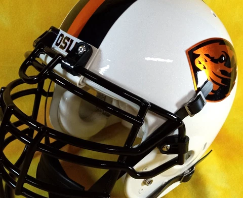Oregon State Beavers throwback combo Super custom fullsize Schutt Air helmet XL Cover