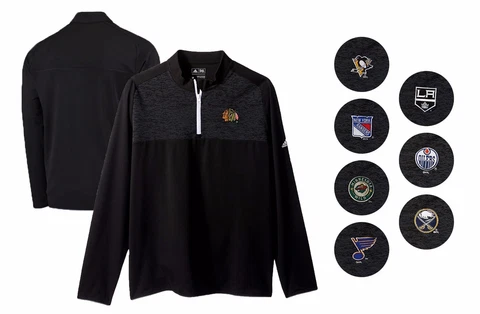 NHL Adidas Men's M - XL Layering Climawarm Performance 1/4 Zip Golf Pullover NWT Cover