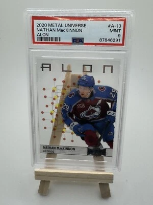 2020-21 Metal Universe Nathan MacKinnon ALON Insert PSA 9 - Image 1 of 4