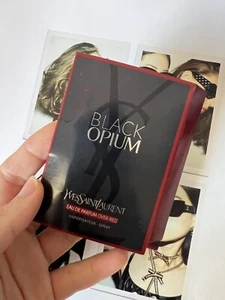 BLACK OPIUM OVER RED-NEW RELEASE by YSL - EDP Carded Sample 1.2ml/.004 fl.oz. - Picture 1 of 2