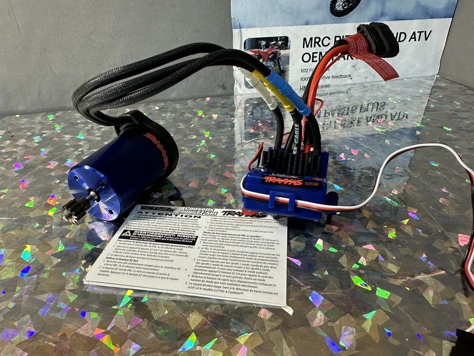 Traxxas SLASH / Rustler 3355r Velineon VXL-3s Motor Esc BRUSHLESS Combo 1/10 NEW - Image 1 of 4