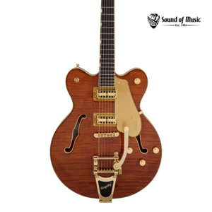 Gretsch Electromatic LTD Flame Okoume Broadkaster Double-Cut w/Bigsby, Rosewood - Picture 1 of 6
