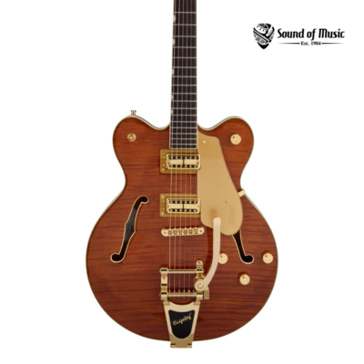 Broadkaster Gretsch Electromatic LTD Flame Okoume doble corte con Bigsby, palo de rosa Foto 1 de 4