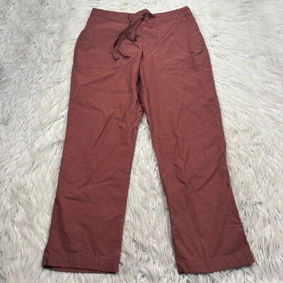 Pantalones de sarga Nicole Miller para mujer M rojo óxido cordón utilitario Foto 1 de 4