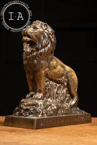 Vintage Harris Bank Brass Coin Bank - Picture 1 of 7