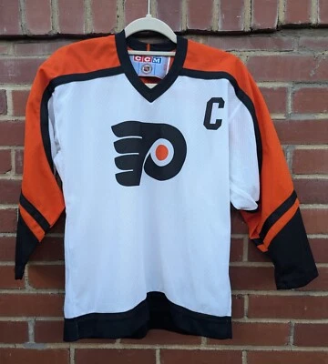 Camiseta deportiva del capitán CCM NHL Philadelphia Flyers juvenil talla L/XL Eric Lindros #88 Foto 1 de 4
