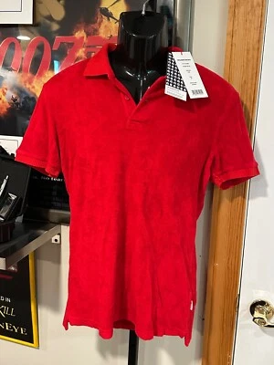 007 James Bond Dr No Orlebar Camisa Terry Marrón TOTALMENTE NUEVA Foto 1 de 3