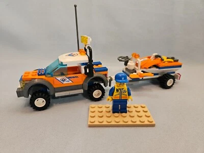LEGO City Town #7737 Coast Guard 4WD & Jet Scooter - All Parts & Fig, Instructs - Image 1 of 4