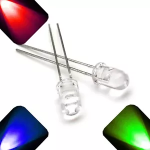 100 x LED 5 mm RGB Schneller Autowechsel Rot Grün Blau Ultrahelle LEDs Licht RC Auto - Bild 1 von 3
