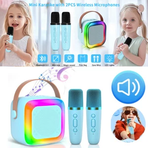 Kids Karaoke Machines with 2 Microphones - Gifts for 5 6 7 8 9 10 Year Old Girl - Picture 1 of 10