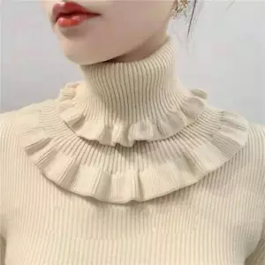 Collar Neck Thicker More Versatile Pure Color Women's High-Neck High-stretch - Picture 1 of 23