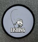 3" Fishing Sublimation Iron Or Sew On Patch Badge 