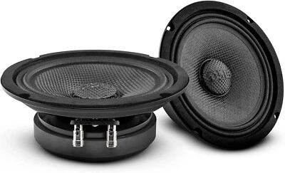 Pair DS18 PRO-CF6.4SL 6.5" Slim Motorcycle Car Water Resistant Mid Range Speaker