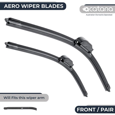 Aero Wiper Blades for Renault Megane B32 2010 - 2013 Pair of 24" + 16" Frameless - image 1 of 4