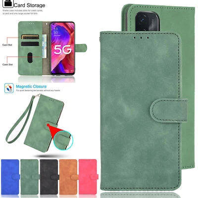Estuche tipo billetera de cuero magnético con soporte abatible para tarjetas para OnePlus Nord ACE4 12 11R 10T 7T Foto 1 de 4