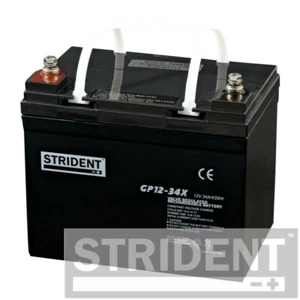 Pair of Strident 34ah 12v Batteries, for Shoprider Sovereign and Kymco Strider